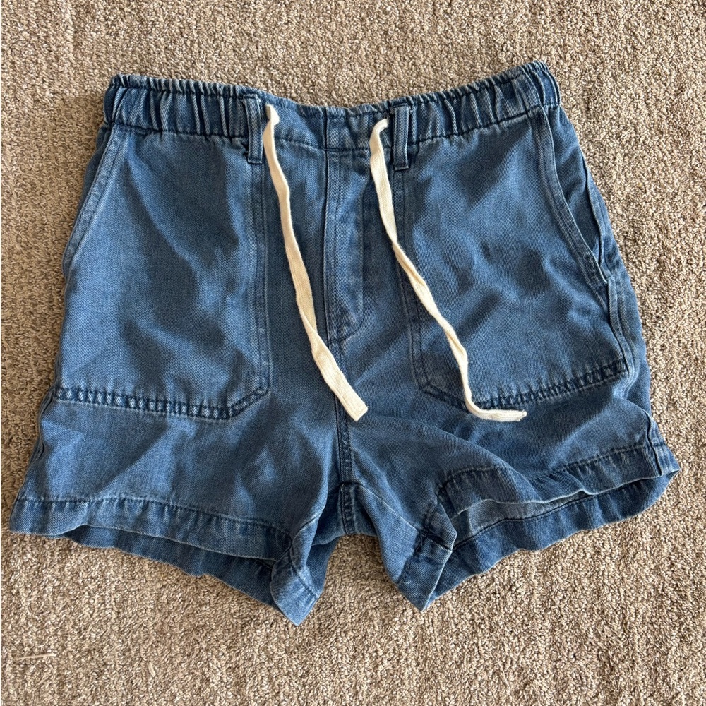 Thread & Supply Soft Denim Shorts with Drawstring NWOT